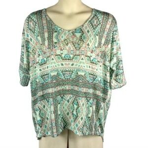 Bongo Plus Knit Top Plus Size Crochet Lace Back